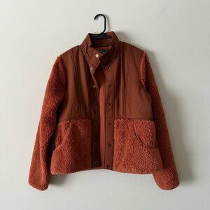 Natural Reflections Burnt Orange Teddy Jacket